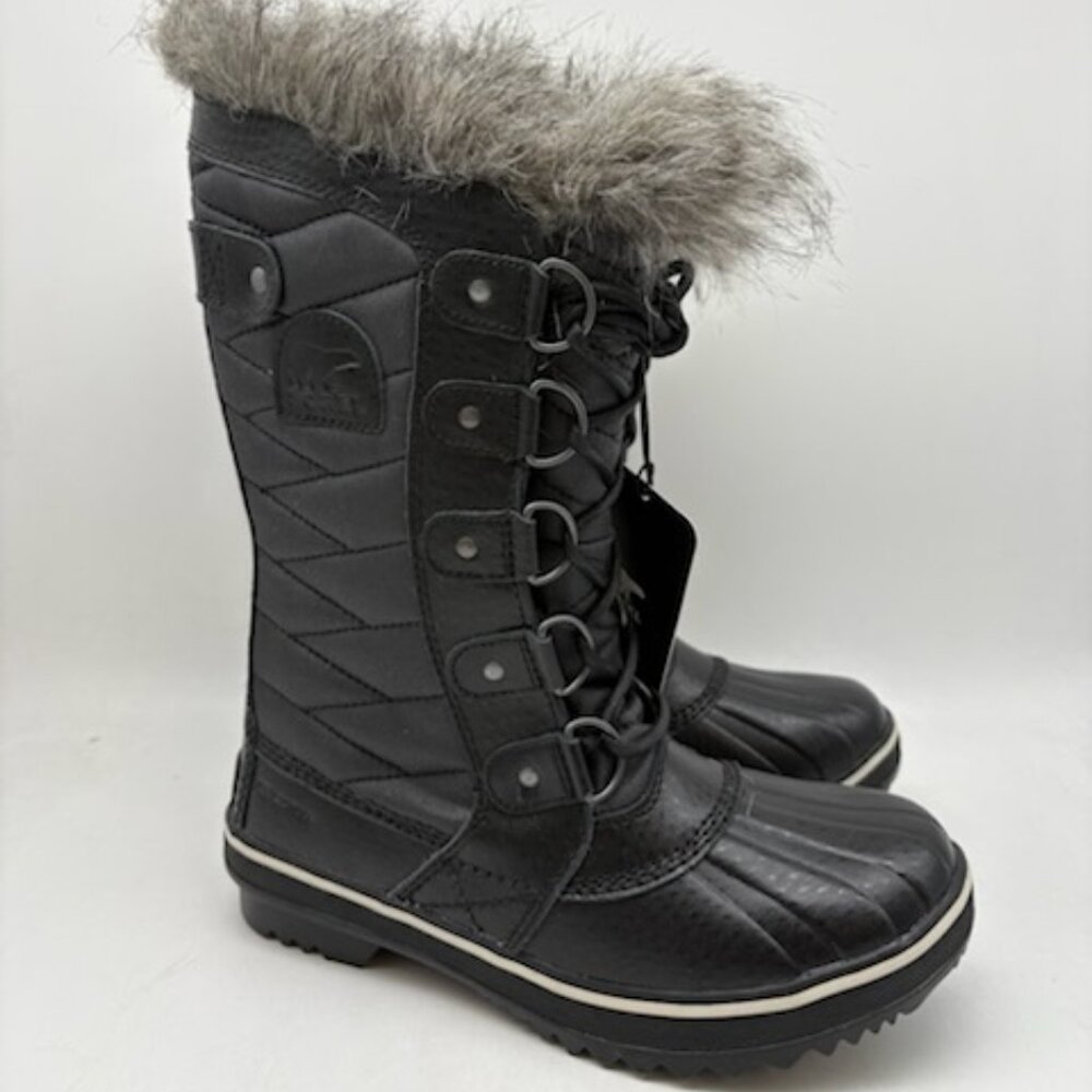 SOREL TOFINO Ⅱ WATERPROOF BOOTS BLACK / STONE US WOMEN'S SIZE 5 - Picture 2 of 7
